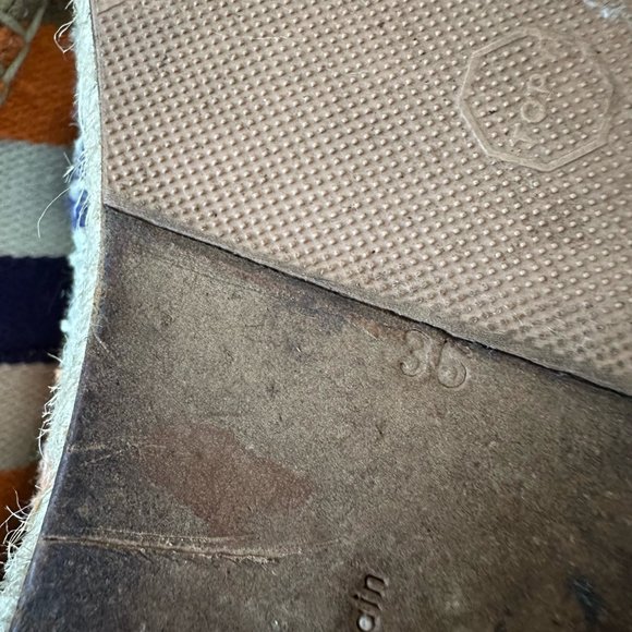 CELINE Phoebe Philo Multicolor Striped Espadrilles Flats Loafers - Picture 13 of 13